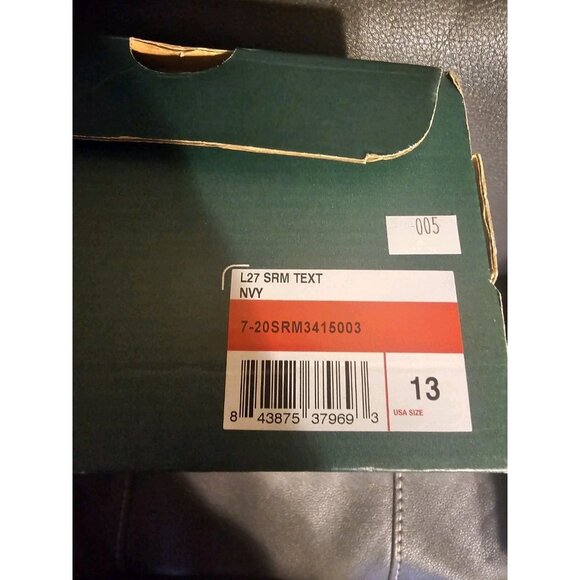 Lacoste L27 SRM Low Top Shoes Navy White Lace Up Shoes Mens Size 13 - Picture 3 of 4